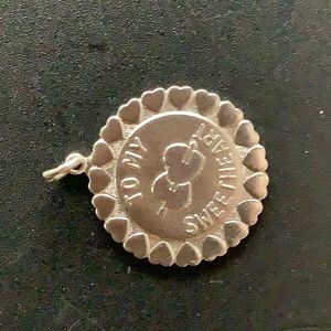 Sterling To My Sweetheart “ charm